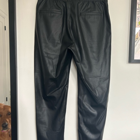 Black faux leather pants - Picture 2 of 5